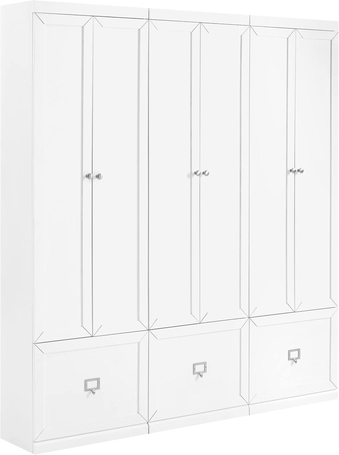 White Modular 3-Piece Entryway Storage Set