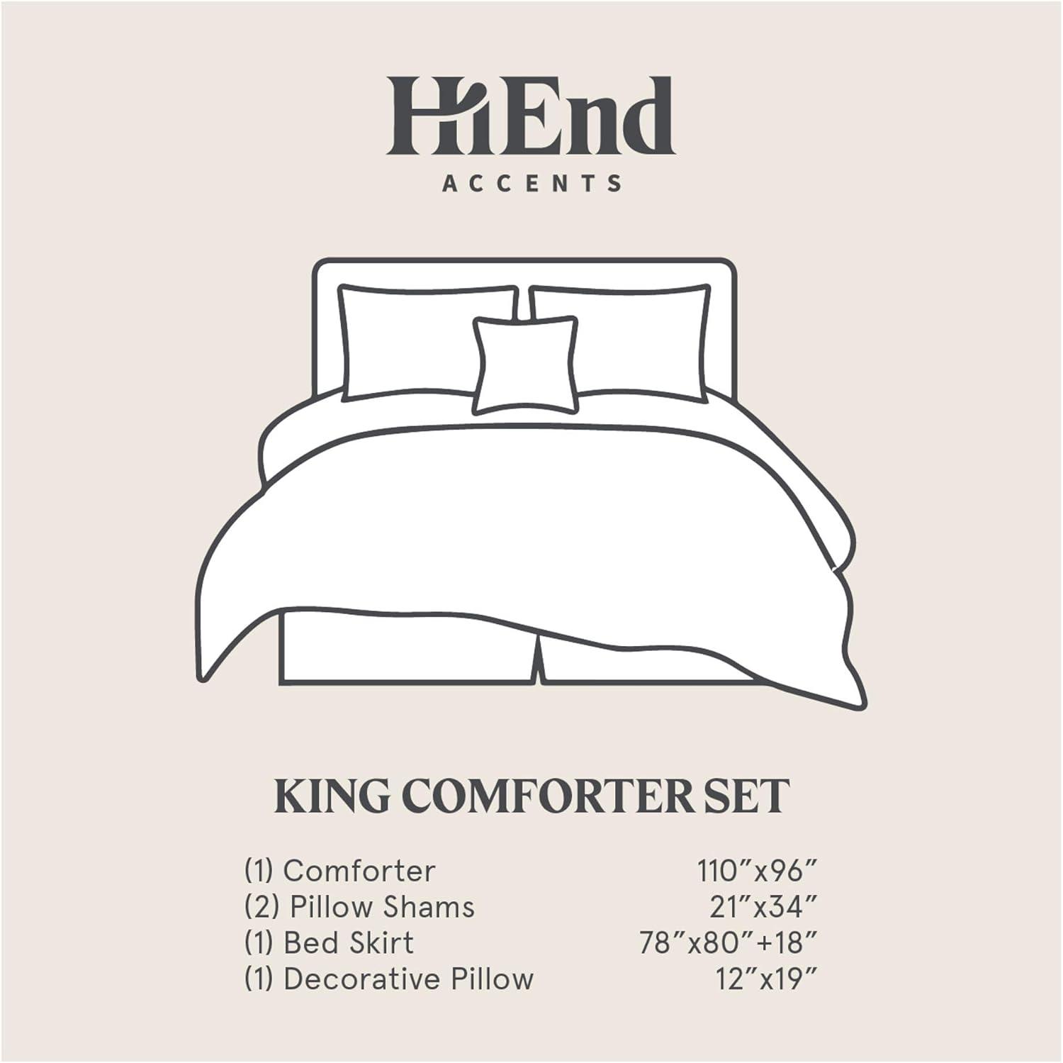 Highland Lodge Brown Cotton Reversible King Bedspread Set