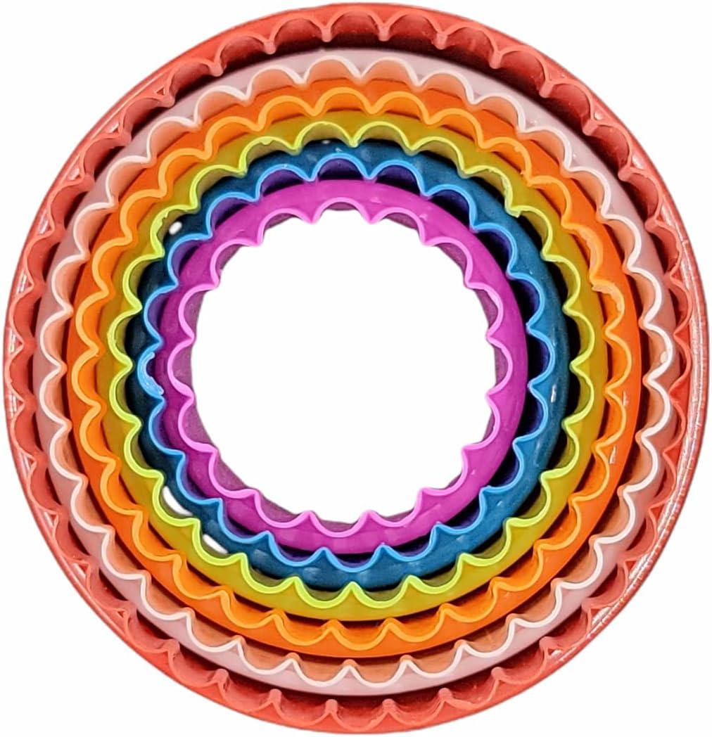 Colorful Dual-Sided Plastic Biscuit and Cookie Cutter Set