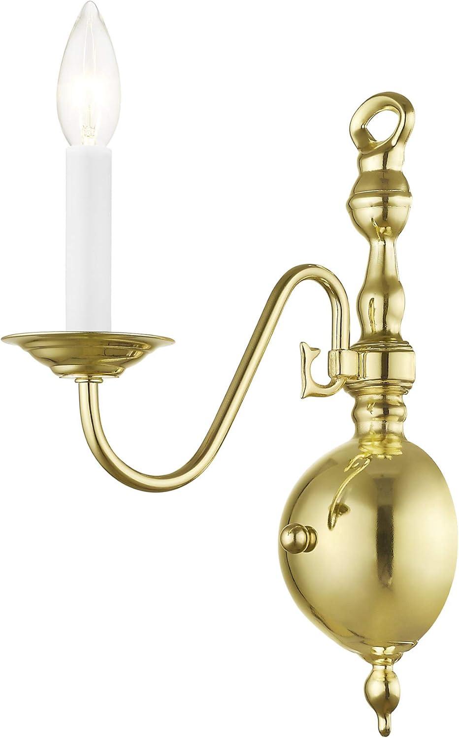 Livex Lighting Williamsburgh 1 - Light Wall Light in  Polished Brass