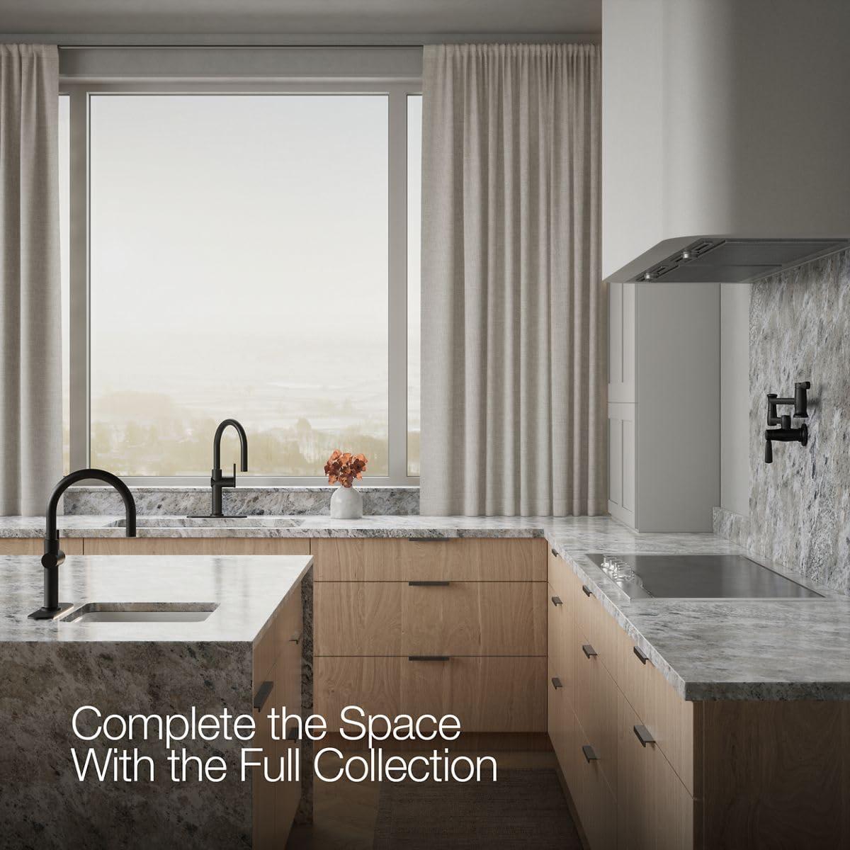 Kohler Crue Single Handle Pull Down Kitchen Faucet with Three-Function Pull Down Sprayer