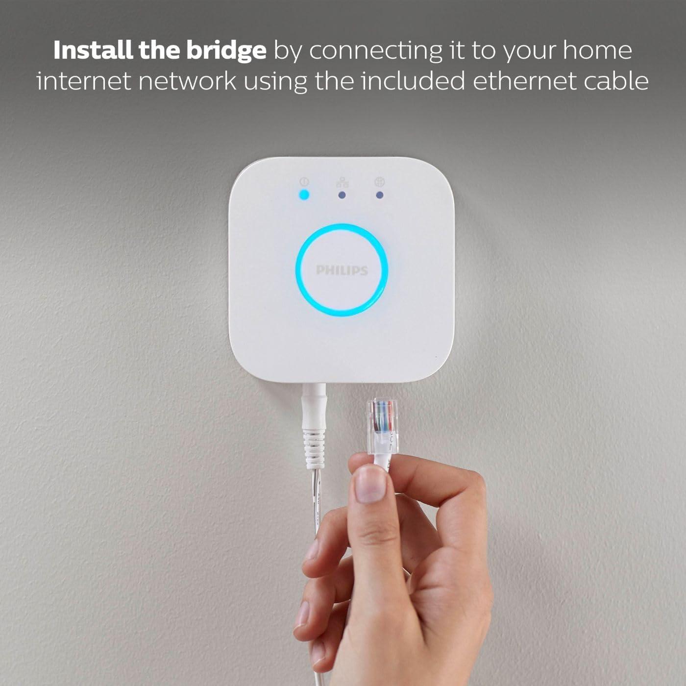 Philips Hue White and Color Ambiance Bluetooth-enabled Lightstrip Extension: LED, Multicolored, Indoor, Plastic, 16M Settings