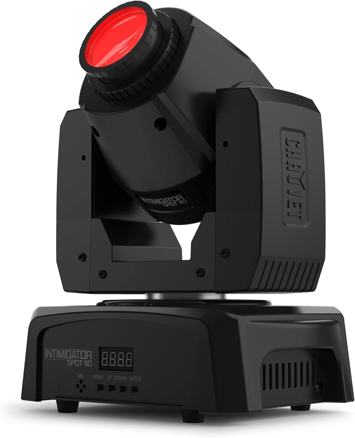 Compact Intimidator LED Spotlight with Dynamic Color & Gobo Wheels