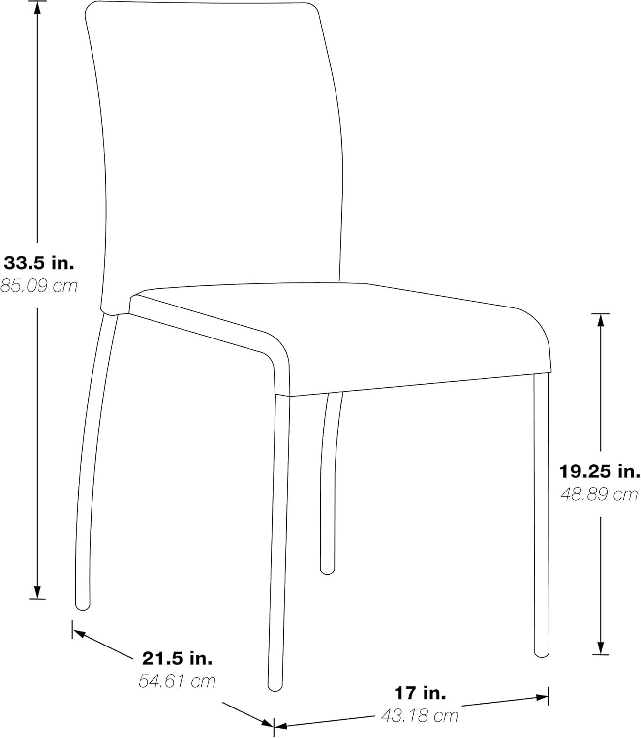 OSP Home Furnishings Conway Metal Stackable Multipurpose Chair ( Set of 4 ) (Set of 4)