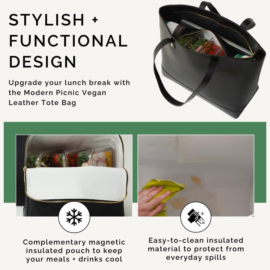 Modern Picnic - THE TOTE - BLACK