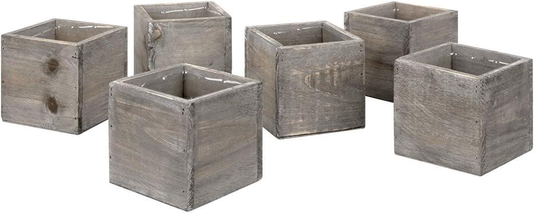 Union Rustic Gritton Wood Table Vase (Set of 6)