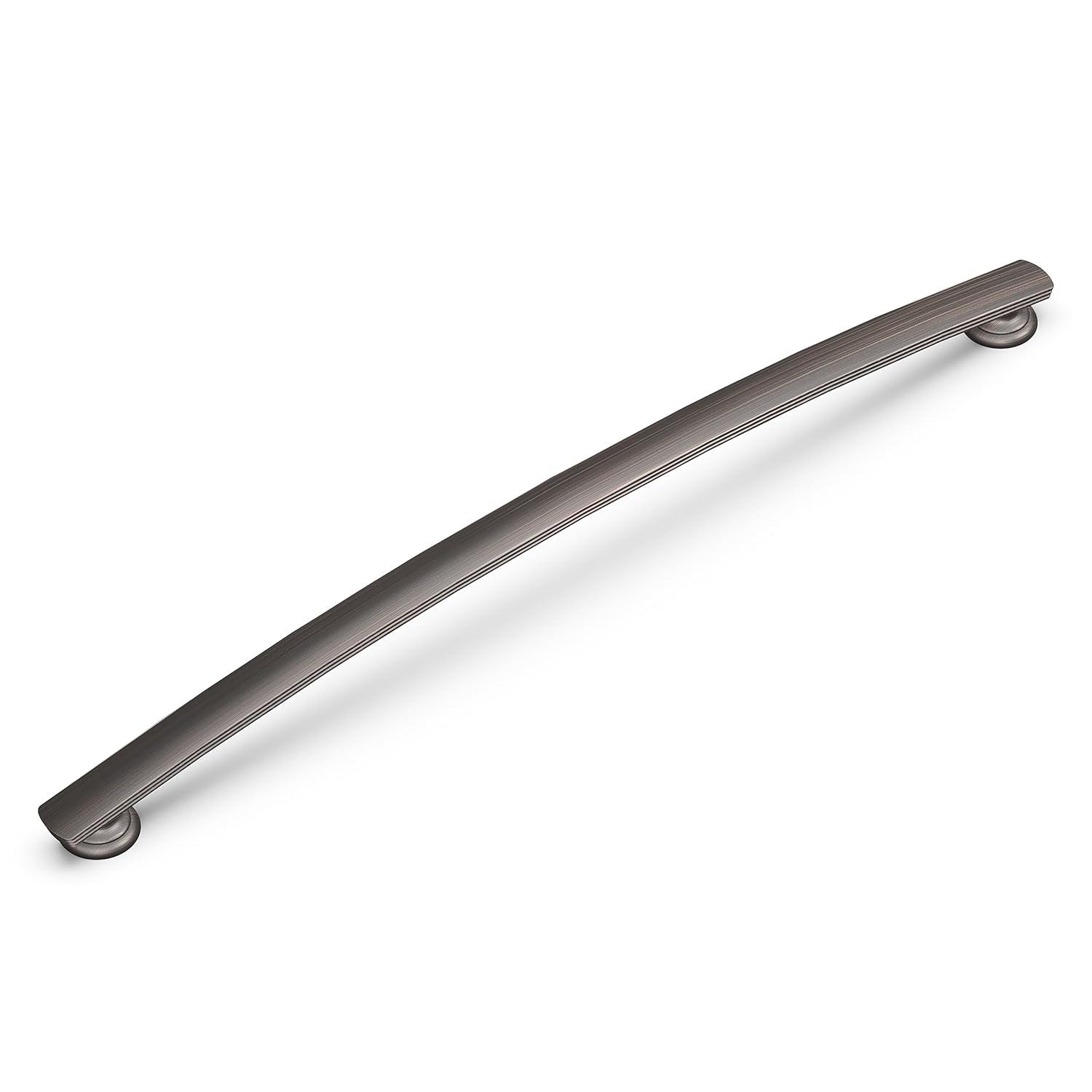 American Diner 12 in. Modern Arch Cabinet Pull Vintage Bronze Handle for Kitchen, Bathroom, and Furniture (1 Pack)