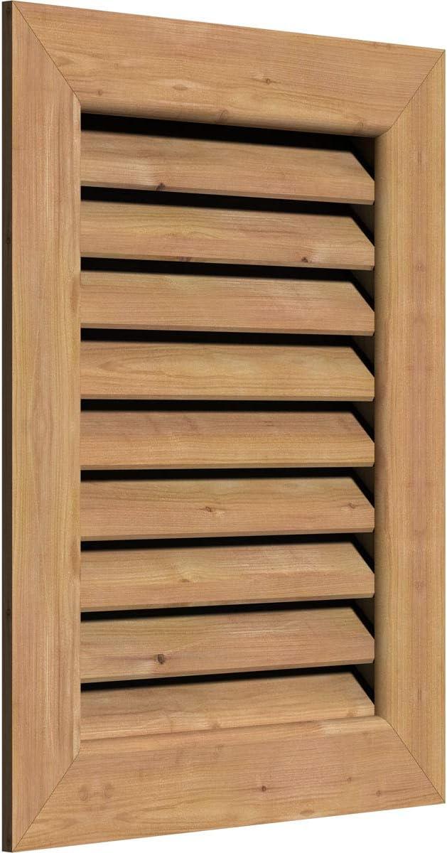 Ekena Millwork Wood Outdoor Louver / Gable Vent