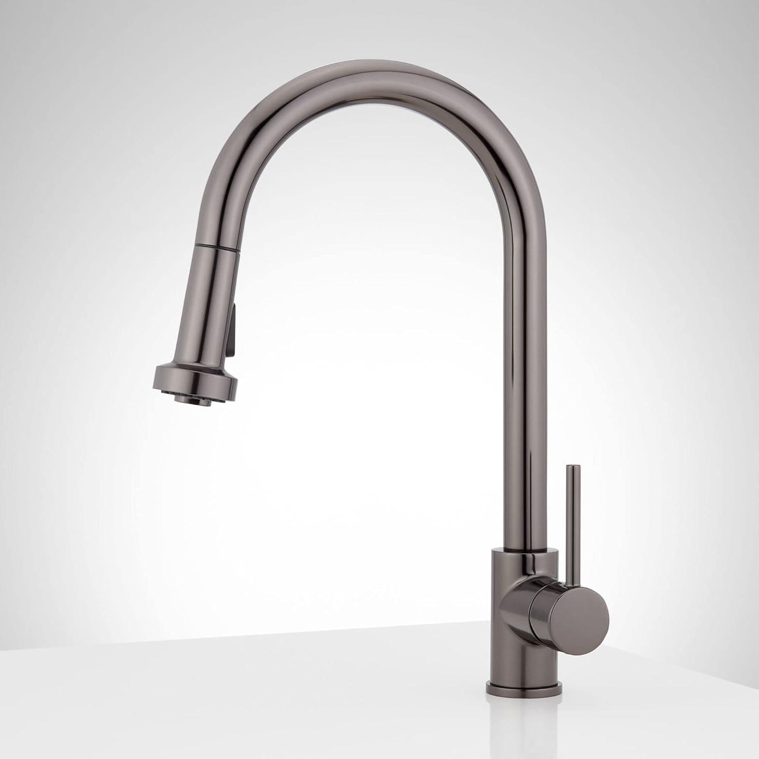 Oil Rubbed Bronze Single Handle Pull-Down Kitchen Faucet