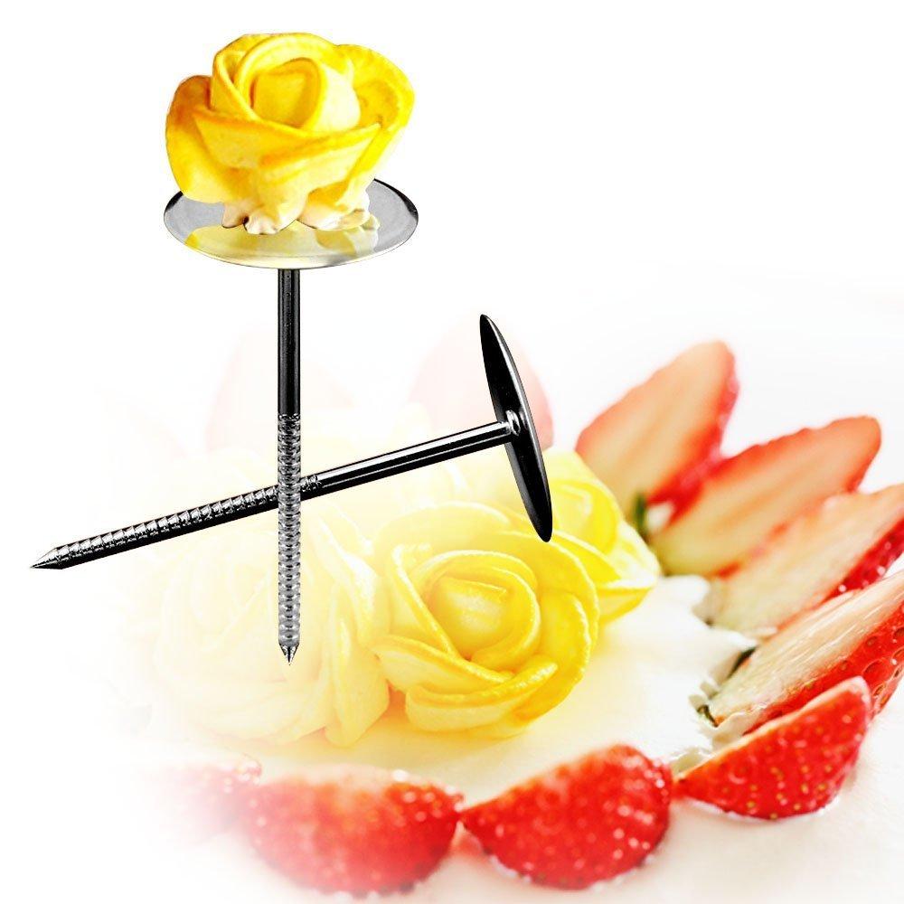 39PCS Piping Bags and Tips Set with Storage Case, Icing Tips, Large Piping Nozzles, Couplers, Silicone Pastry Bags, Flower Nails, Icing Smoother, Baking Decoration Tools for Cake Cookies