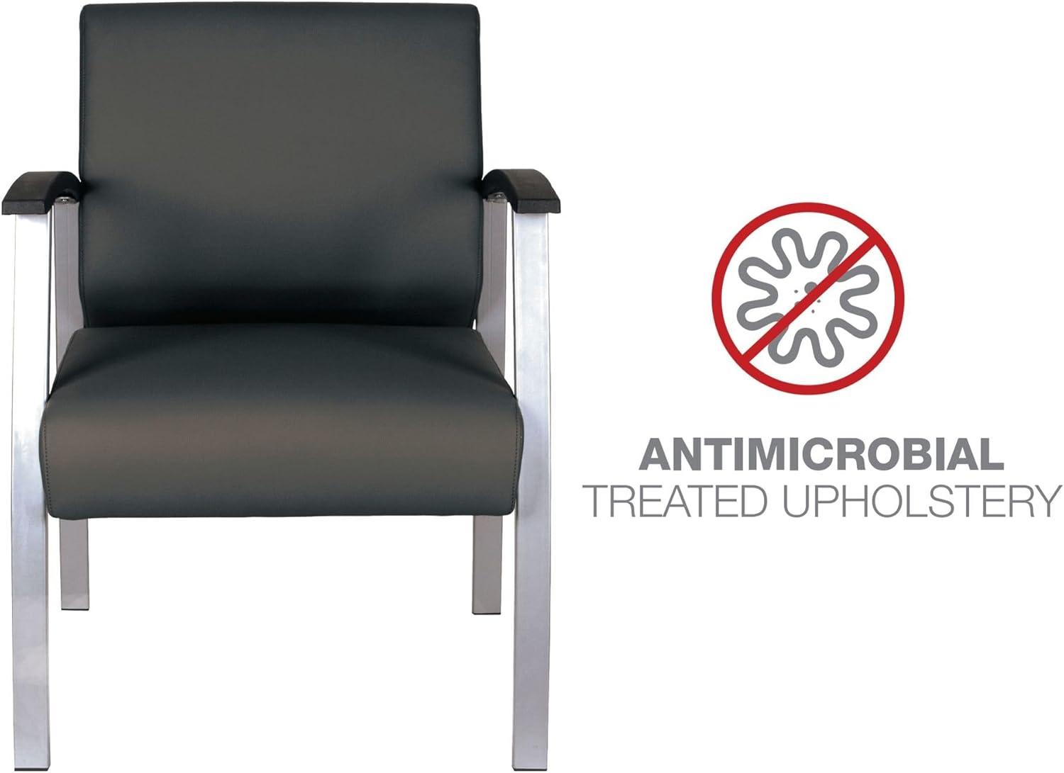 Alera® Polyester/Polyester Blend Seat Lounge Chair with Metal Frame