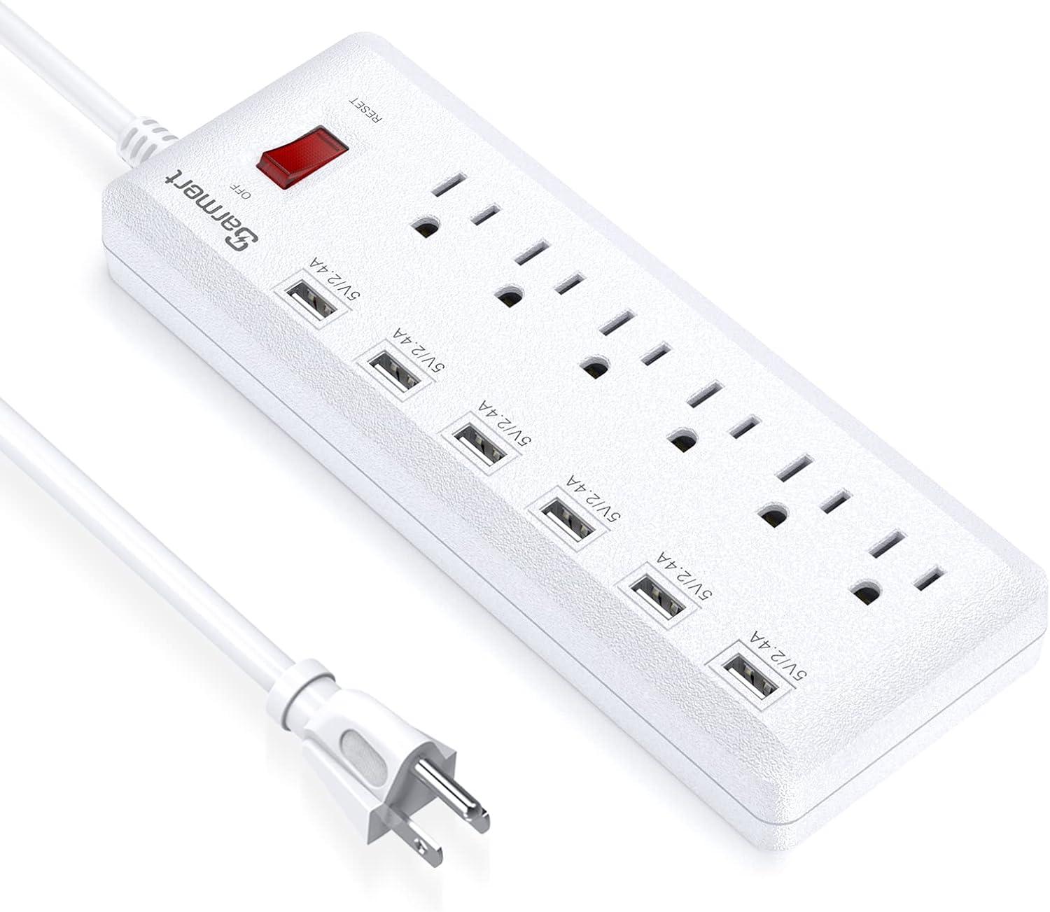 Tripp Lite TLP664USBB Protect It! 6-Outlet Surge Protector with 4 USB Ports, 6ft Cord