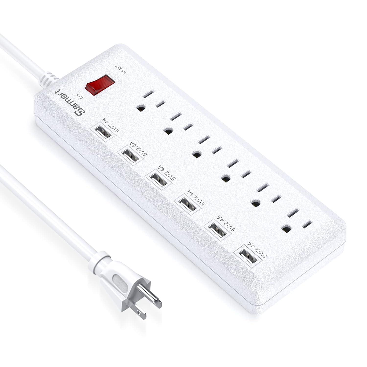 Tripp Lite TLP664USBB Protect It! 6-Outlet Surge Protector with 4 USB Ports, 6ft Cord