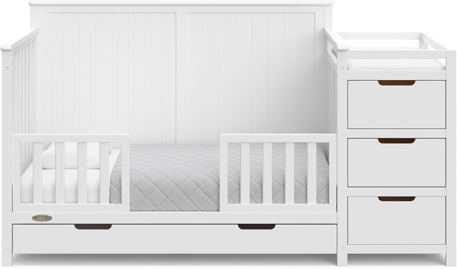 Graco Hadley 5-in-1 Convertible Crib and Changer with Storage