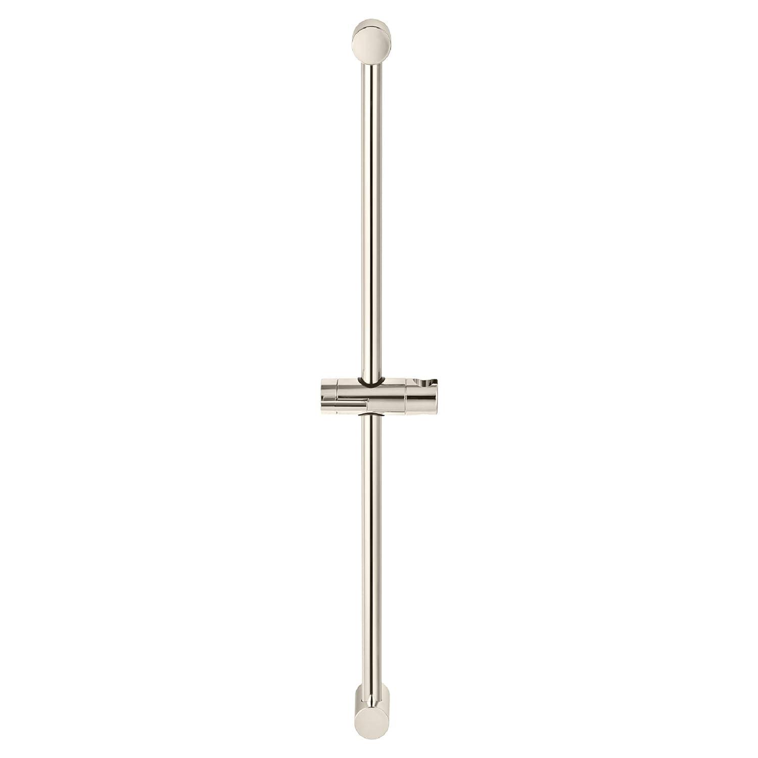 American Standard 1660730.013 Round Handheld Shower Head Slide Bar 30 inch, Polished Nickel