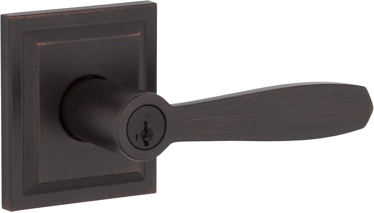 Baldwin Torrey Low Profile Rose Keyed Entry Lever Featuring Smartkey in VB