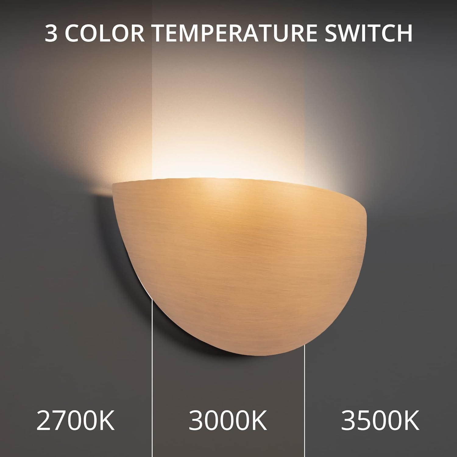 Collette 10'' Aged Brass Dimmable LED Wall Sconce