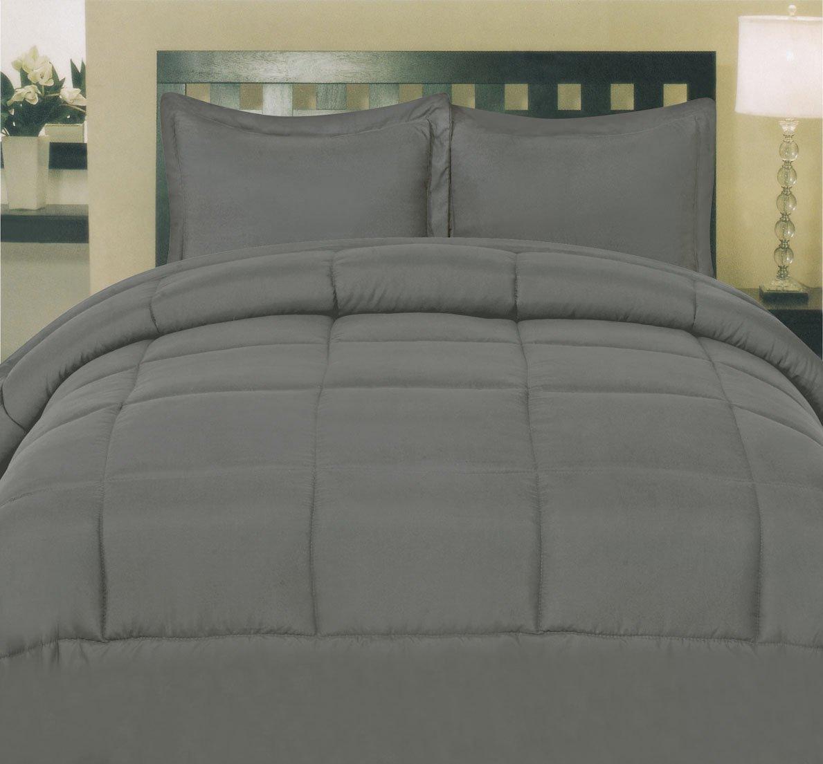 Sweet Home Collection All Season Bed-in-A-Bag 5pc/7pc Solid Color Comforter & Sheet Set Ultra Soft Bedding by Sweet Home Collection