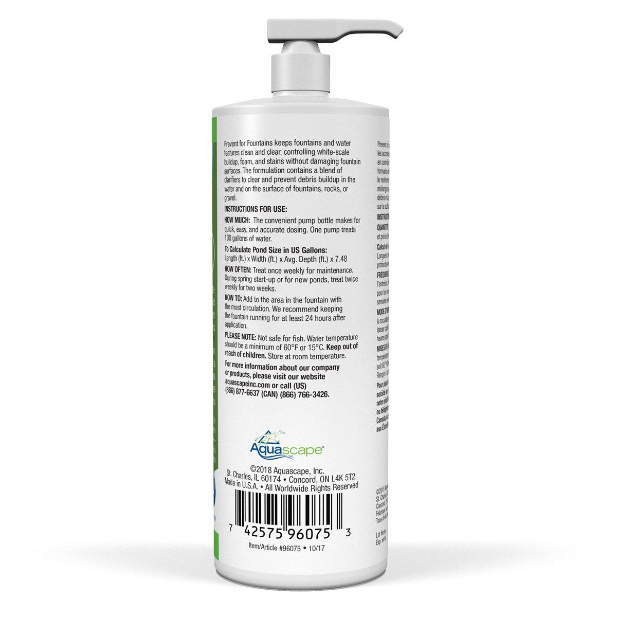 PREVENT For Fountains No Power Source Required / Manual Algae Control