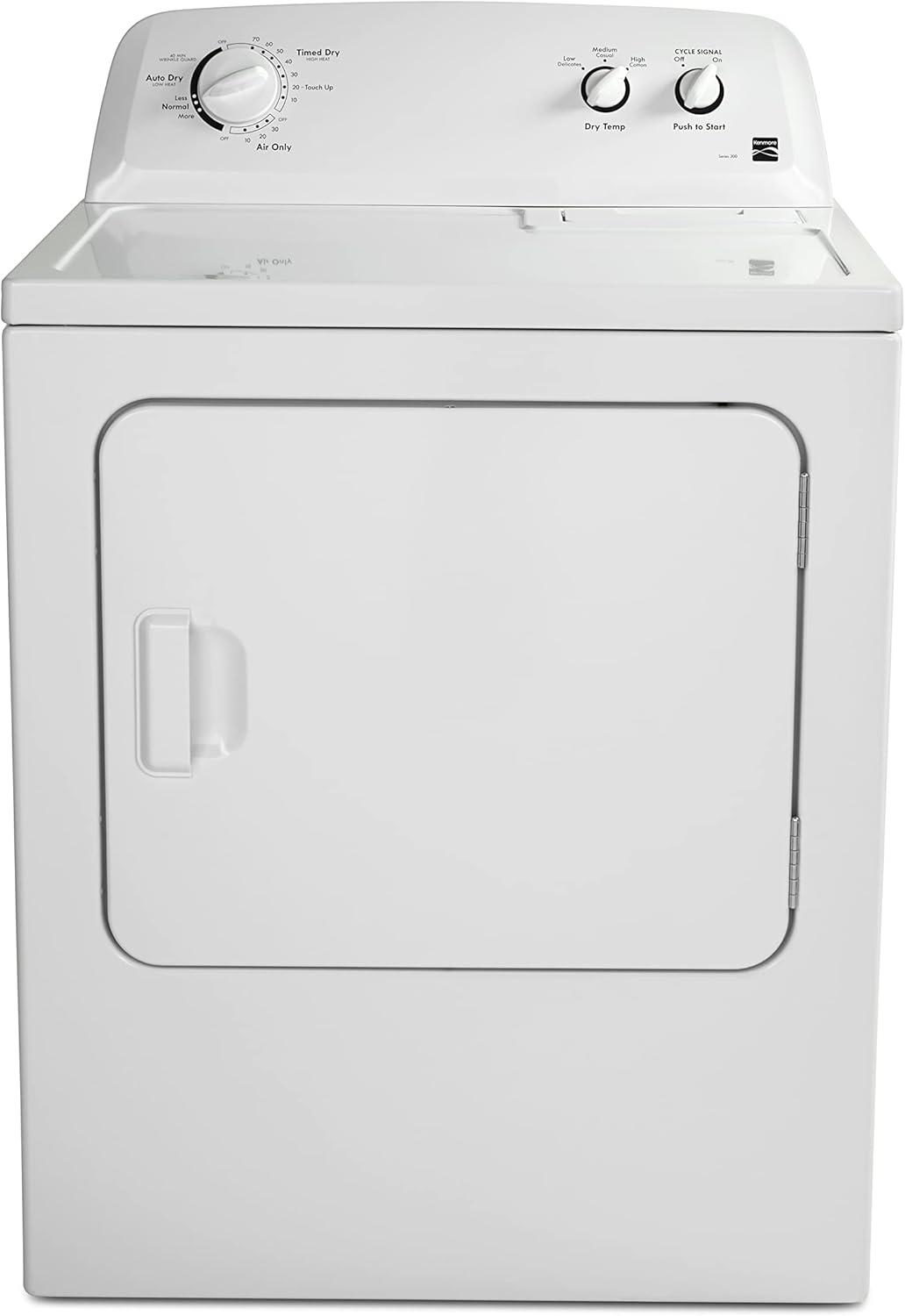 7.0 cu. ft. Electric Dryer w/ Wrinkle Guard - White