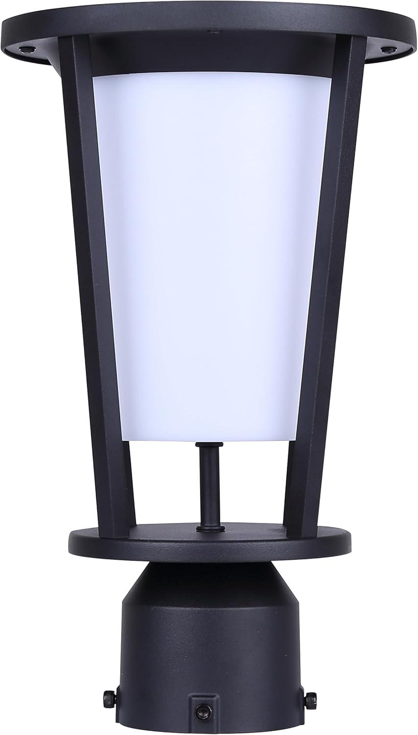 VERO. LOL675BK LED Integrated Outdoor Lantern Light, Black Finish