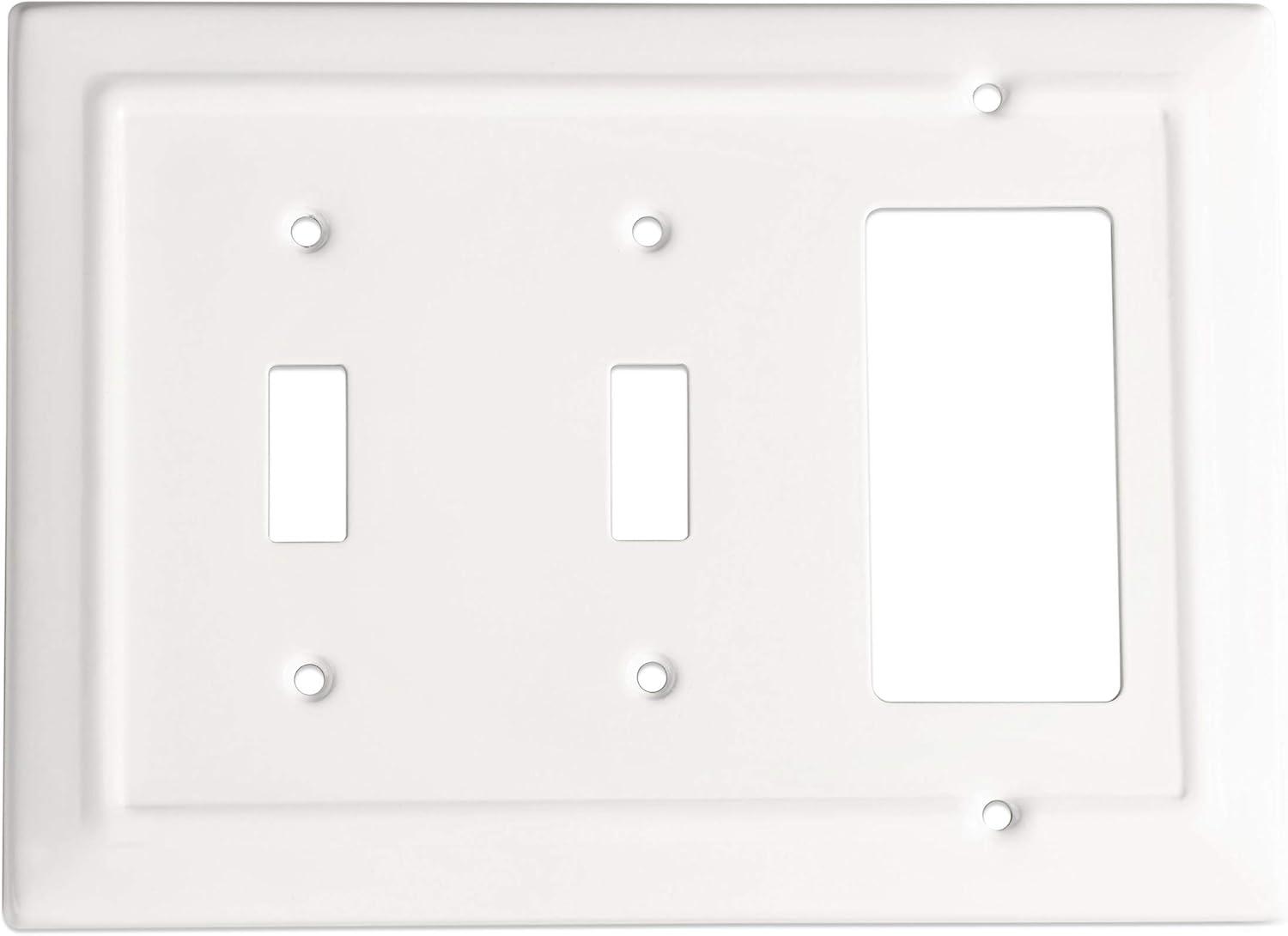 Architectural 3-Gang 2-Toggle/Rocker Combination Standard Wall Plate