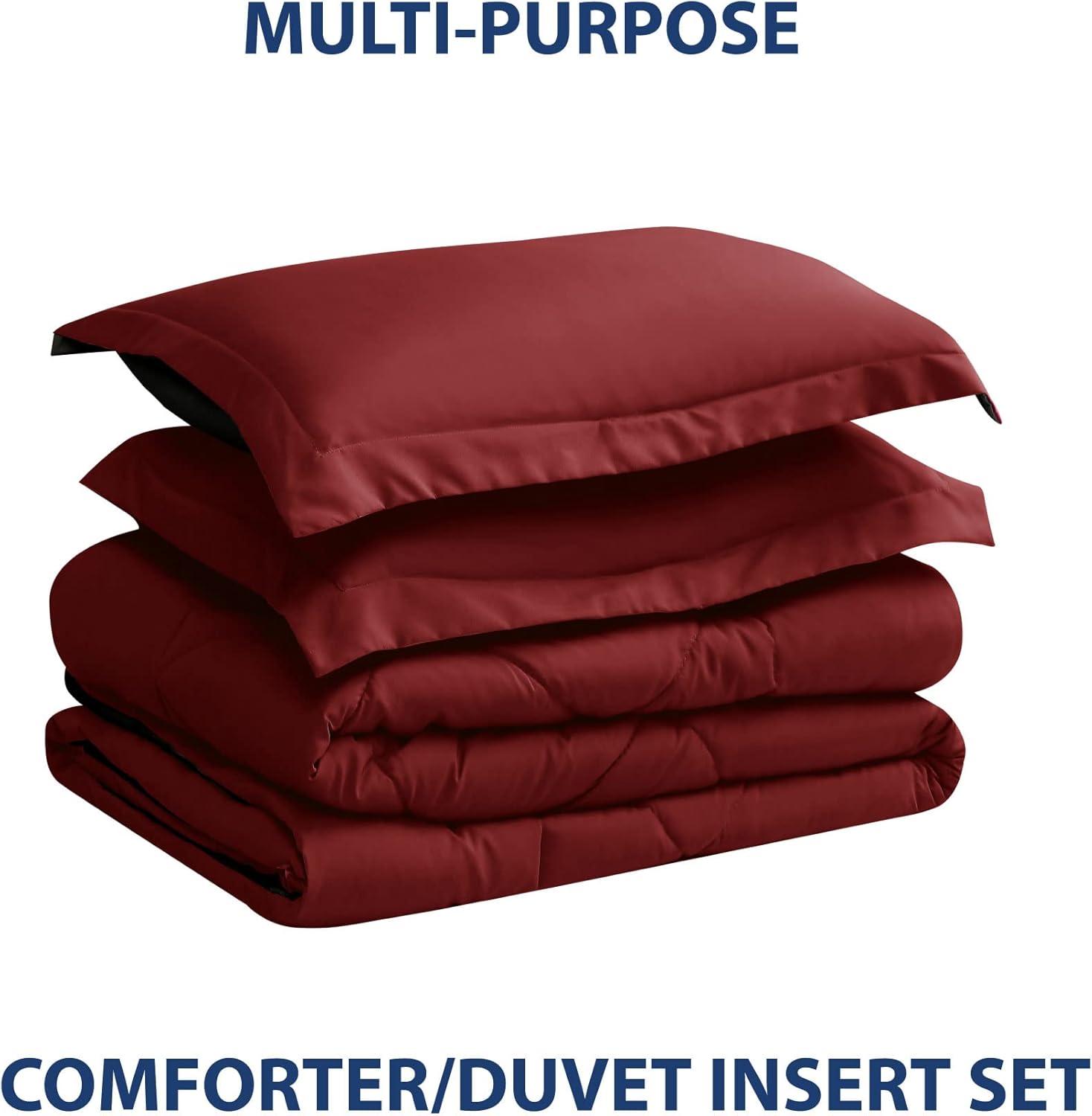 1800 Series Reversible Down-Alternative Comforter Set