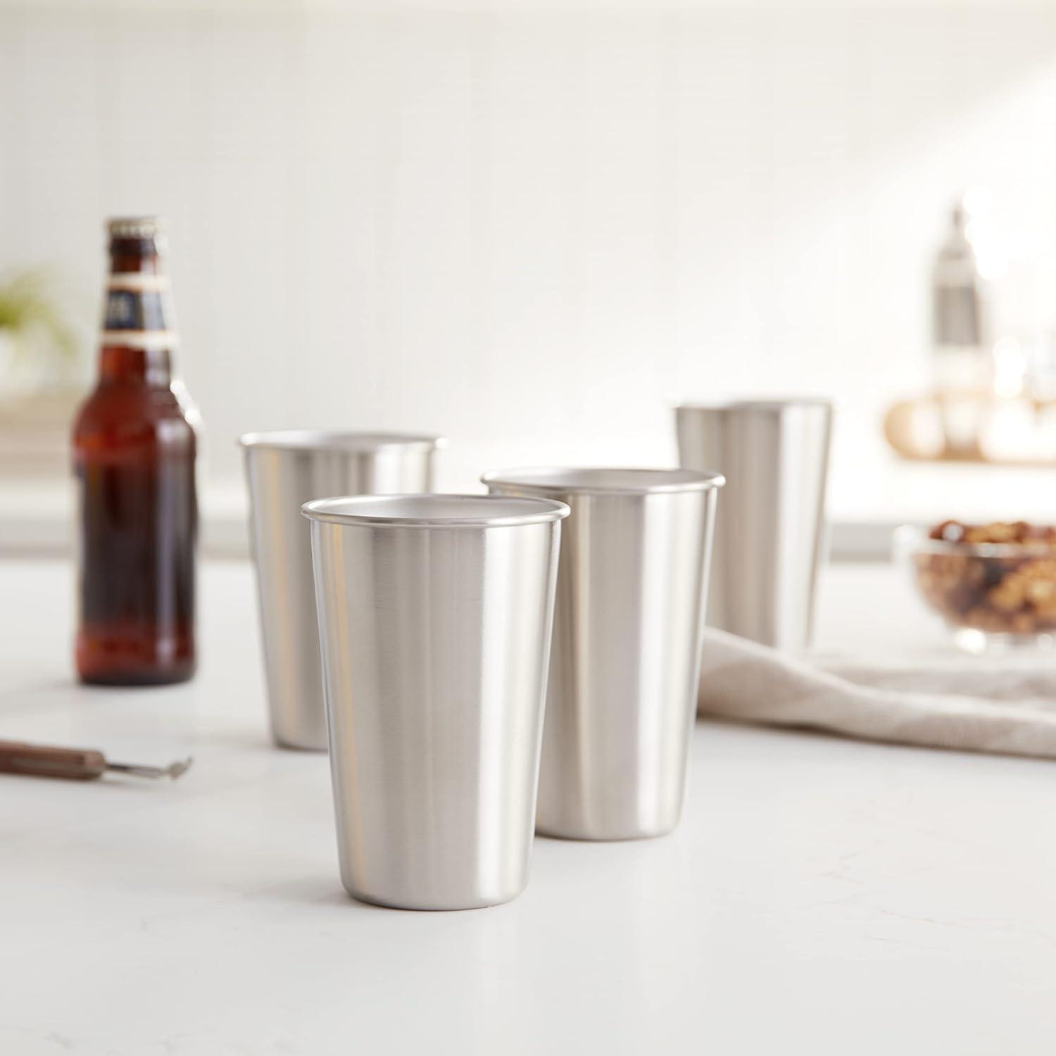 True Stainless Steel Pint Glasses