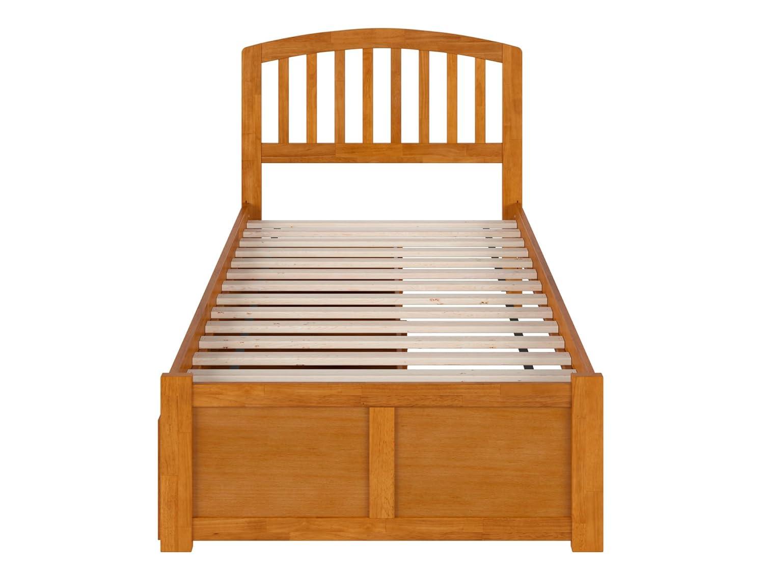 Solid Wood Platform Storage Bed