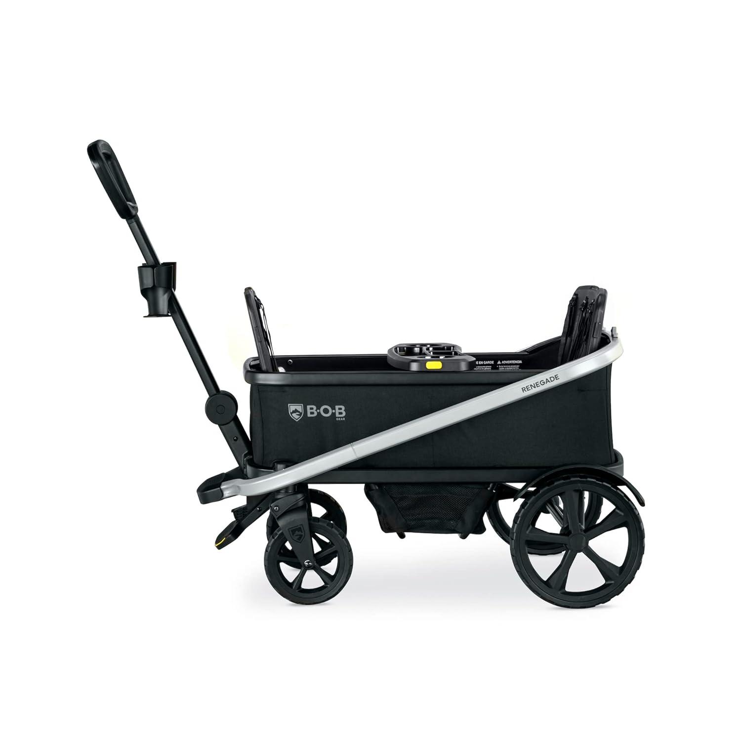 BOB Gear Renegade Foldable Stroller Wagon with Child Snack Tray and Cup Holders, Nightfall