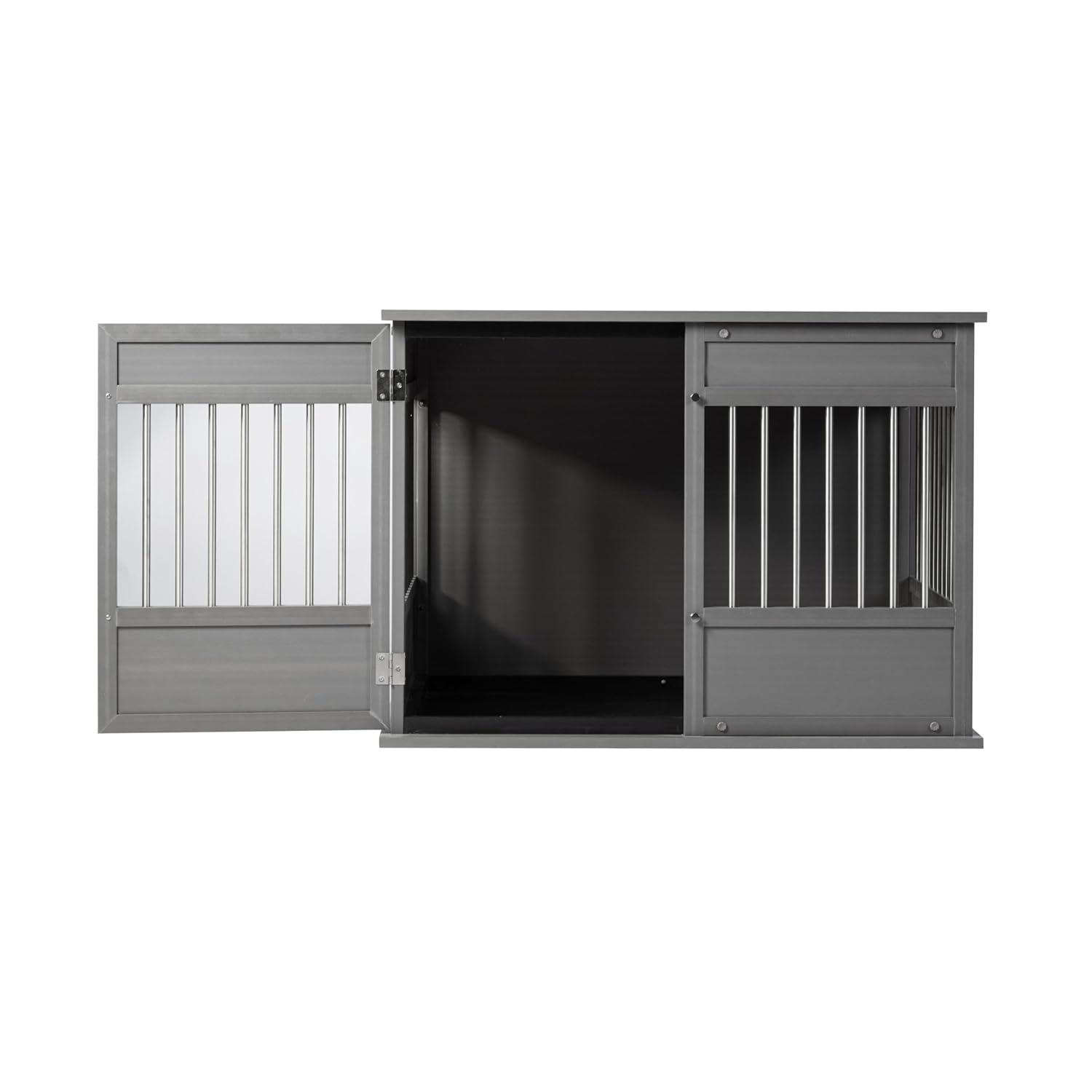 New Age Pet Horizon Pet Crate - ECOFLEX, Stainless Steel, Easy Access Door, 10-Year Warranty
