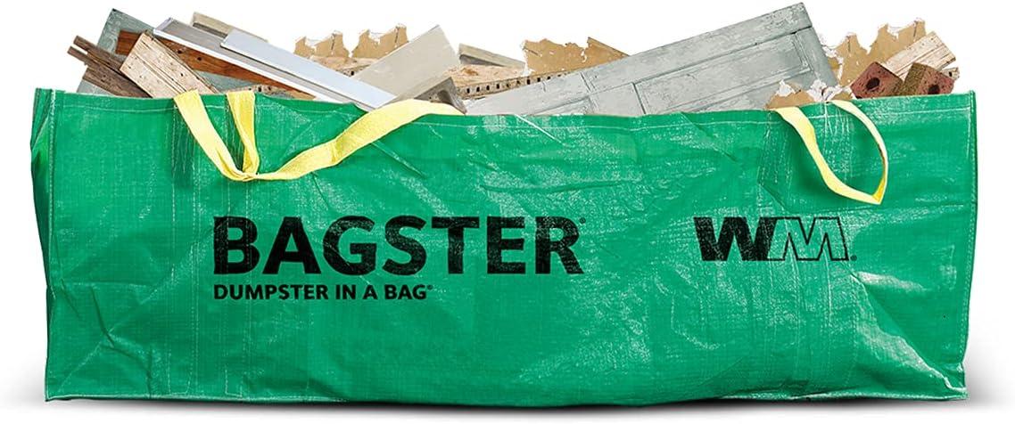 Waste Management Bagster Dumpster in a Bag Green