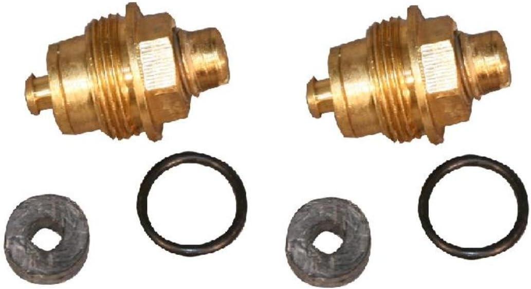 Brass Dual Outlet Rough-In Valve with Screws