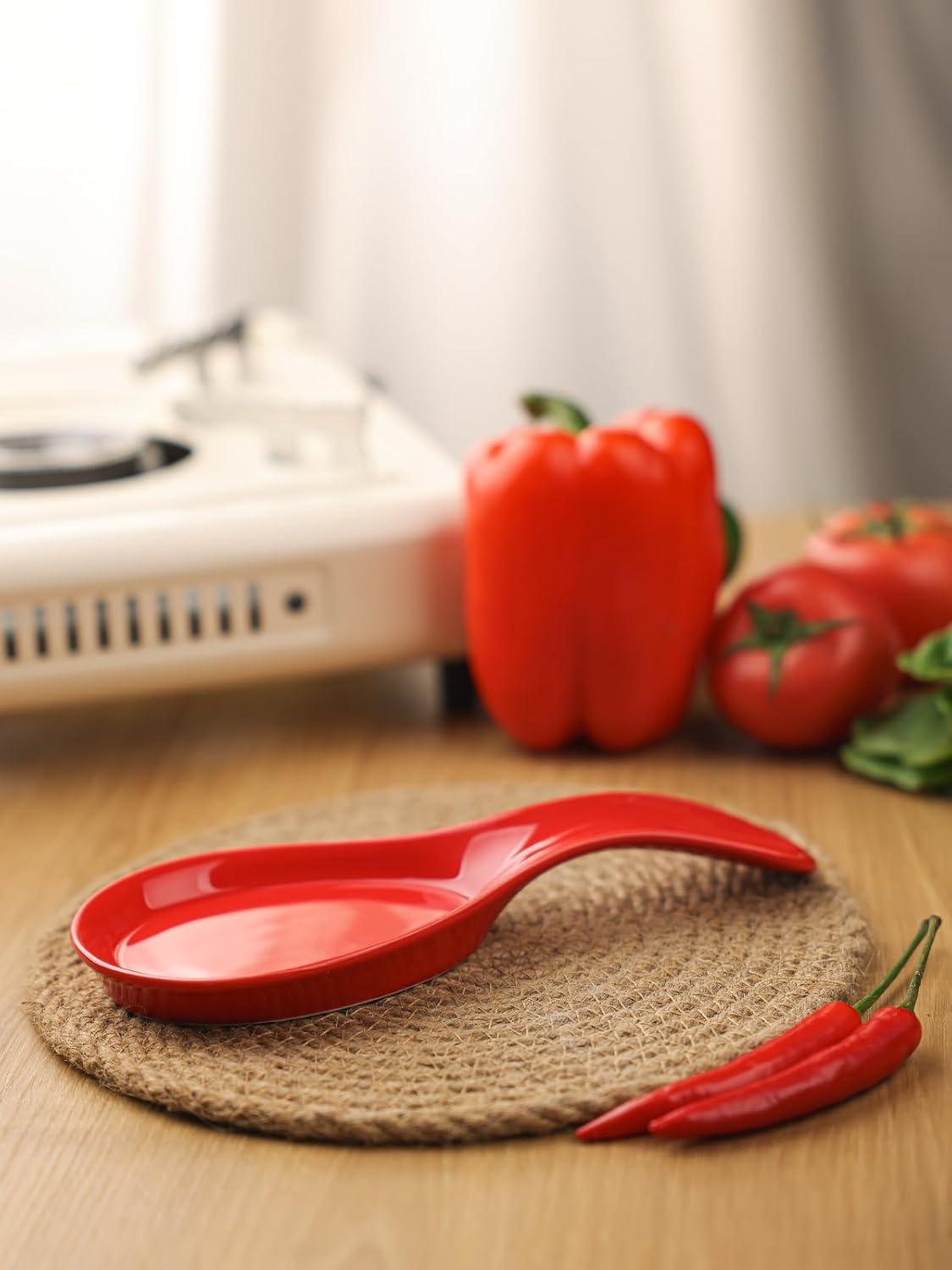 Red Barrel Studio® Newmont Ceramic / Porcelain Oval Spoon Rest