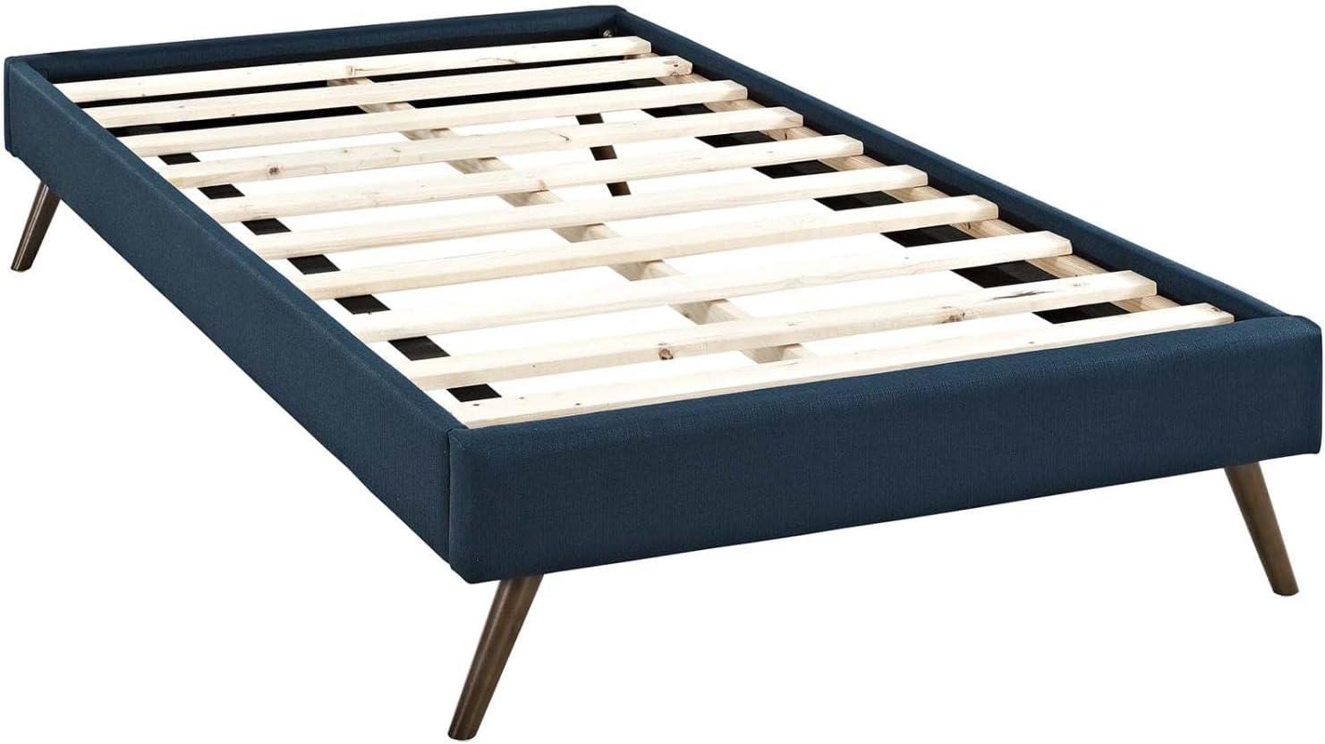 Modway Loryn Twin Fabric Bed Frame with Round Splayed Legs