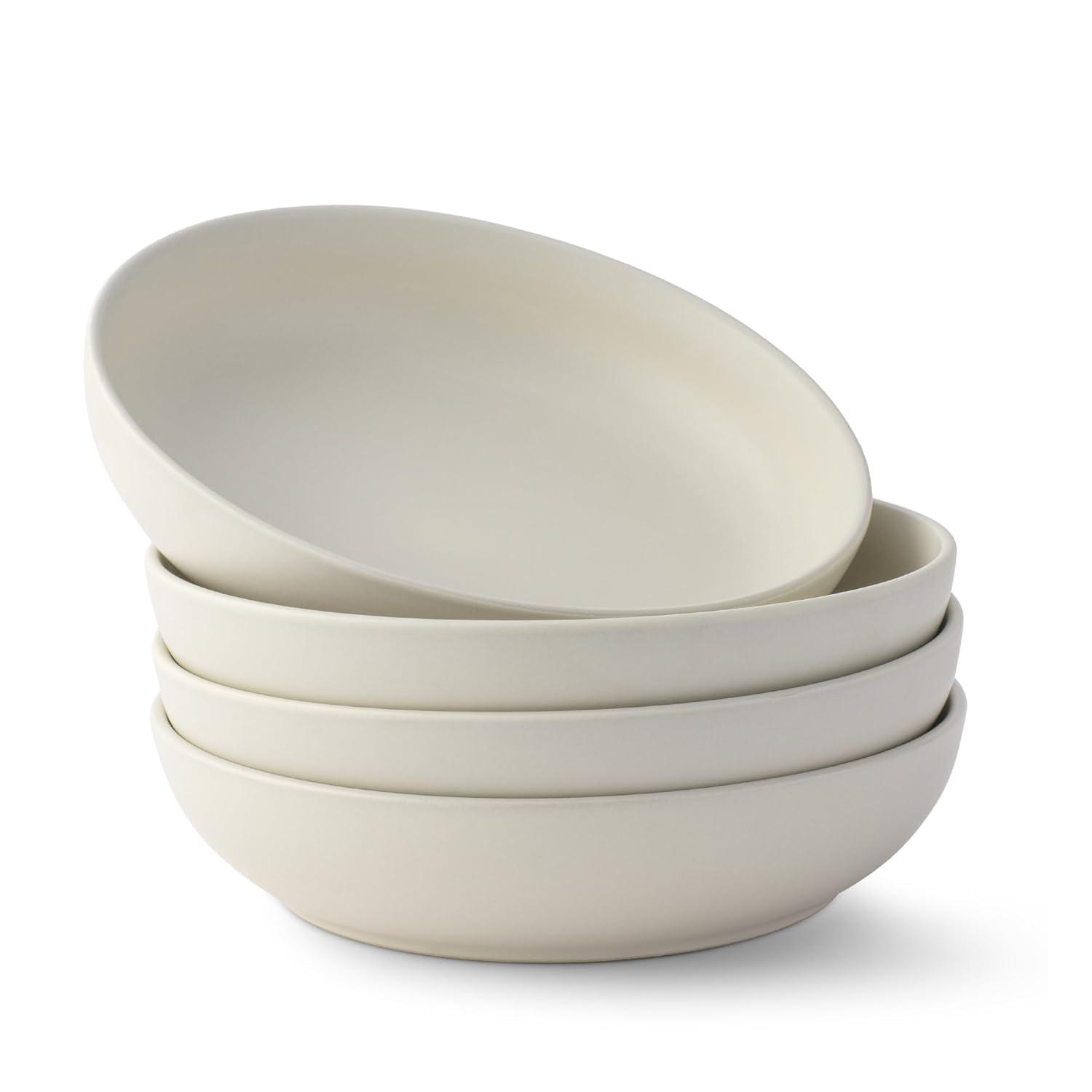 JoyJolt JoyJolt Mesa 4pc Stoneware Pasta Bowl set, 40oz (Set of 4)