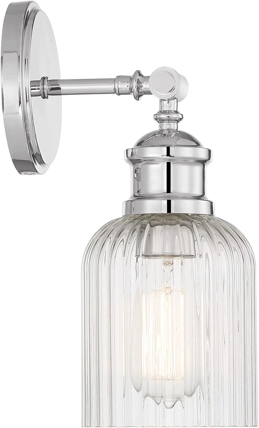 Trade Winds Harold 1-Light Wall Sconce in Chrome