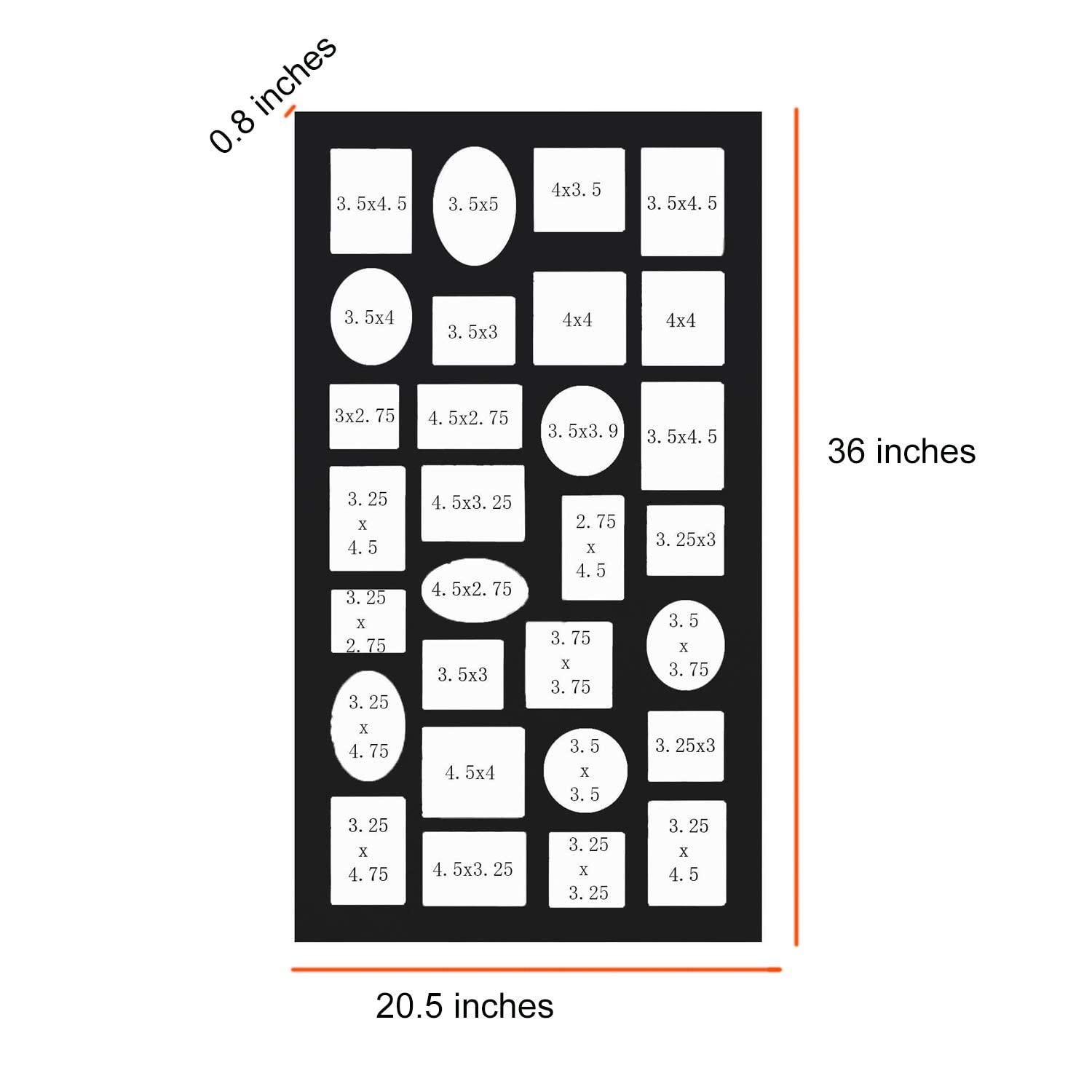 Adeco Trading Black Solid + Manufactured Wood Picture Frame