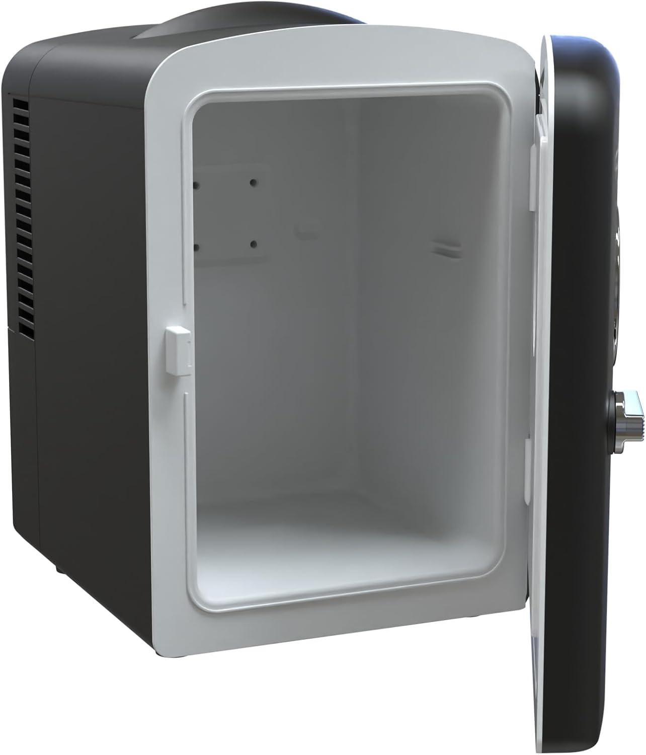 Frigidaire, 6 Can/4L Mini Personal Retro Fridge Cooler, EFMIS229, Black