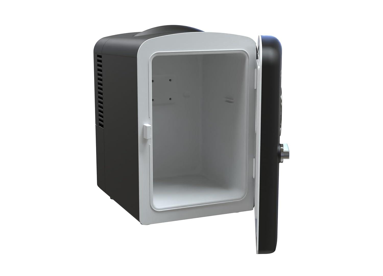 Frigidaire, 6 Can/4L Mini Personal Retro Fridge Cooler, EFMIS229, Black
