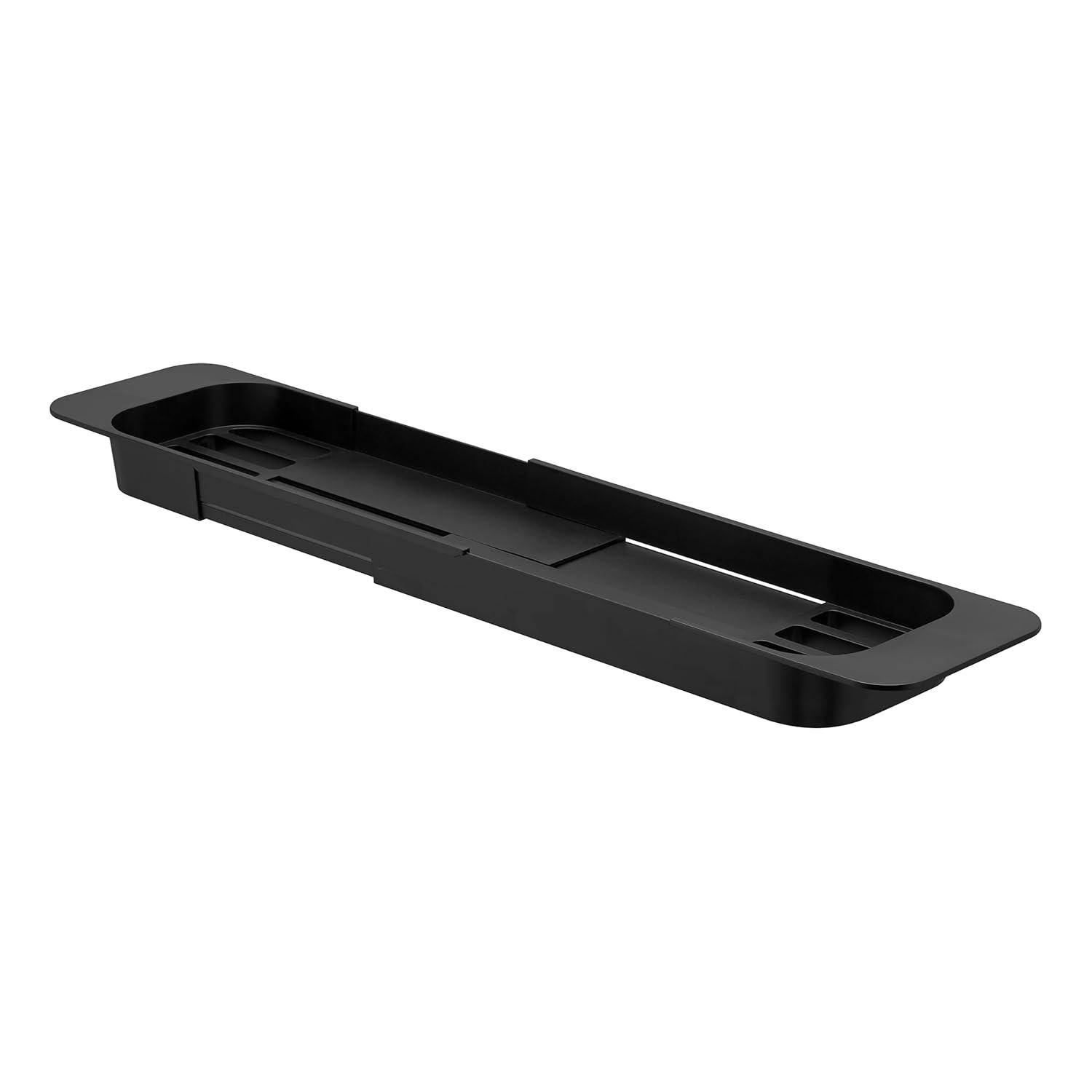 Yamazaki Home Tower Yamazaki Home Expandable Bathtub Caddy - Bathroom Tray Table Holder, 1.77" Height