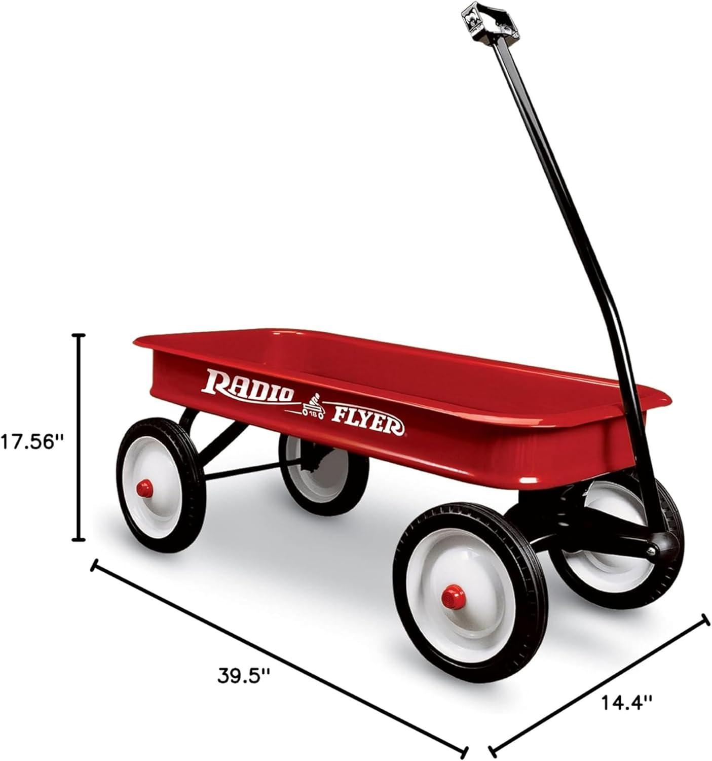 Radio Flyer Full-Size All-Terrain Steel and Wood Pull Food & Drink Server