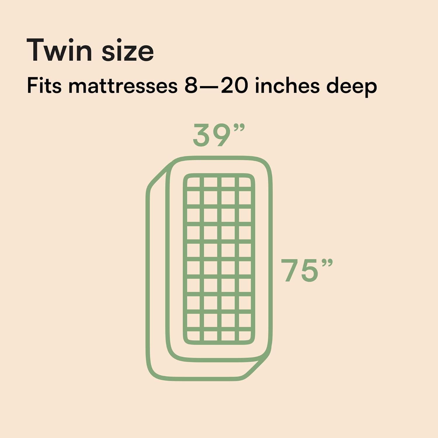 Ultra Soft Twin Bamboo Viscose Mattress Topper