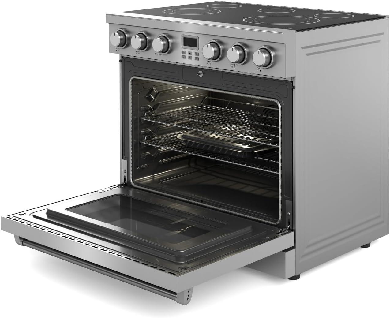 Thor Kitchen Are36 A Series 36" Wide 6 Cu. Ft. Free Standing Electric Range - Stainless