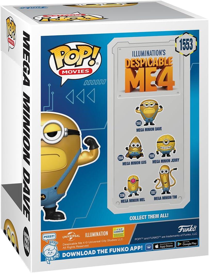 Funko POP! Movies: Despicable Me 4 Mega Minion Dave Vinyl Figure