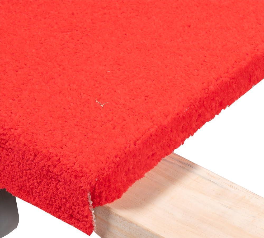 19" x 32" Carpeted Furniture Dolly 4 Wheels 1000 lbs. - Hardwood and Plywood Piano Moving Office Dolly with 3.5" x 4" Swivel Casters Mover