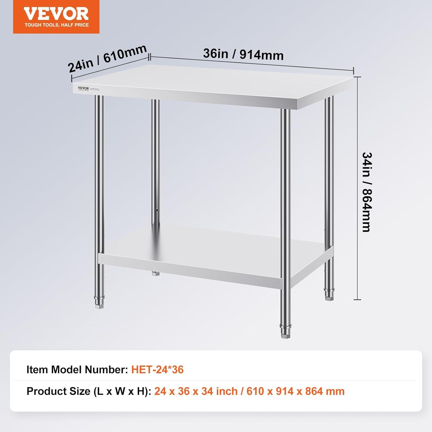 VEVOR Metal Kitchen Cart