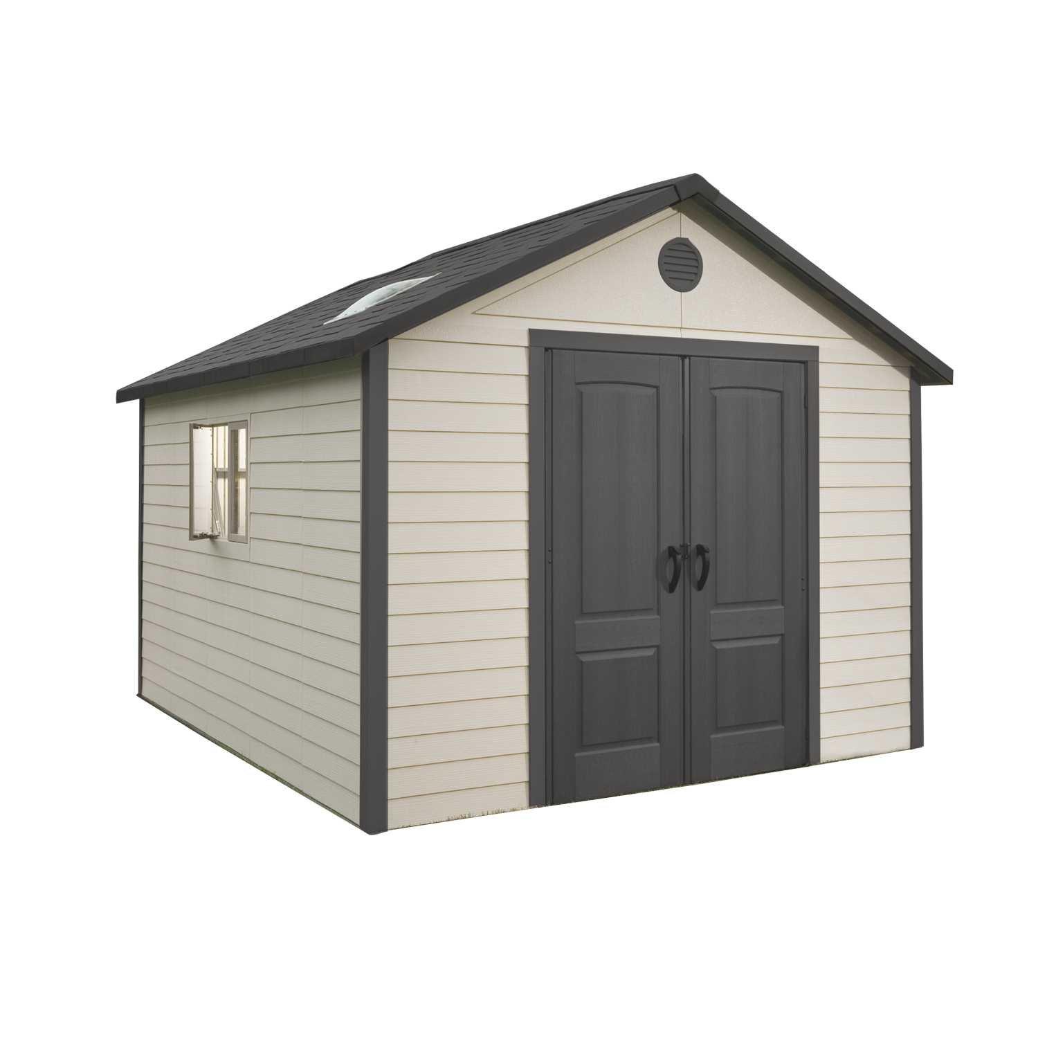 Lifetime 15 Ft. x 8 Ft. High-Density Polyethylene (Plastic) Steel Reinforced Outdoor Storage Shed