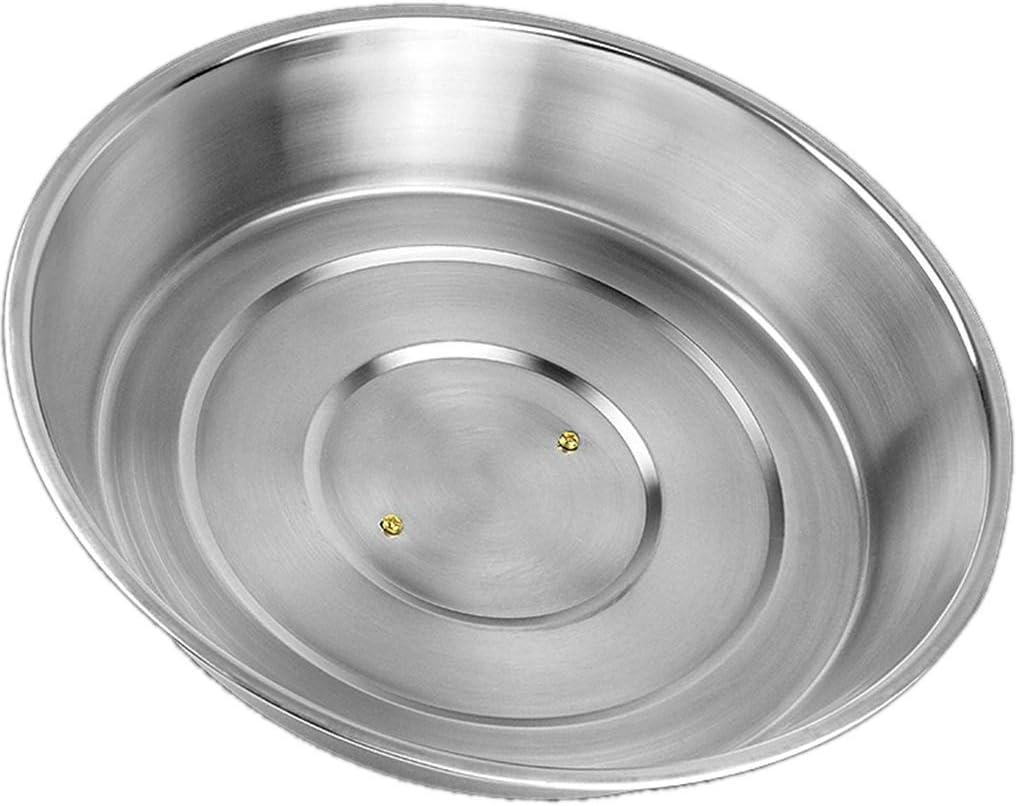 Compact 12-Inch Stainless Steel Round Basting Cover