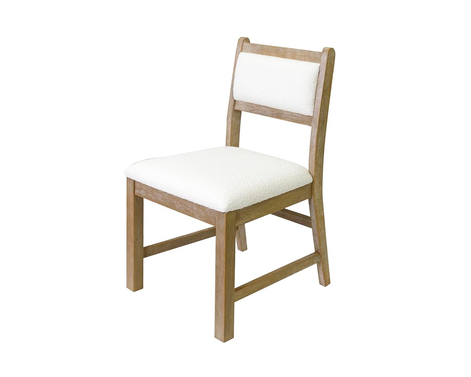 Modern Wood Rectangular Kitchen Table with Eight Chairs Light Brown